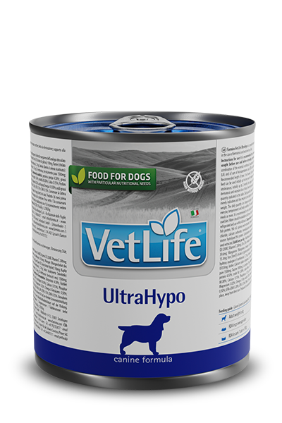 Alimento dietetico umido Farmina Vet Life UltraHypo 300 g per cani adulti con intolleranze Alimento dietetico umido Farmina Vet Life UltraHypo 300 g per cani adulti con intolleranze